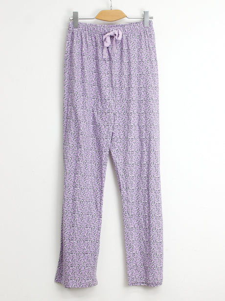 Image for Women's Printed Sleepwear Pants,Light Purple