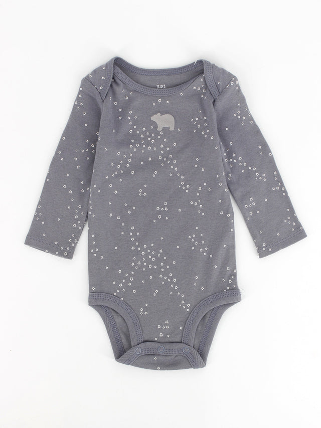 Image for Kids Boy's Graphic Printed Bodysuit,Grey