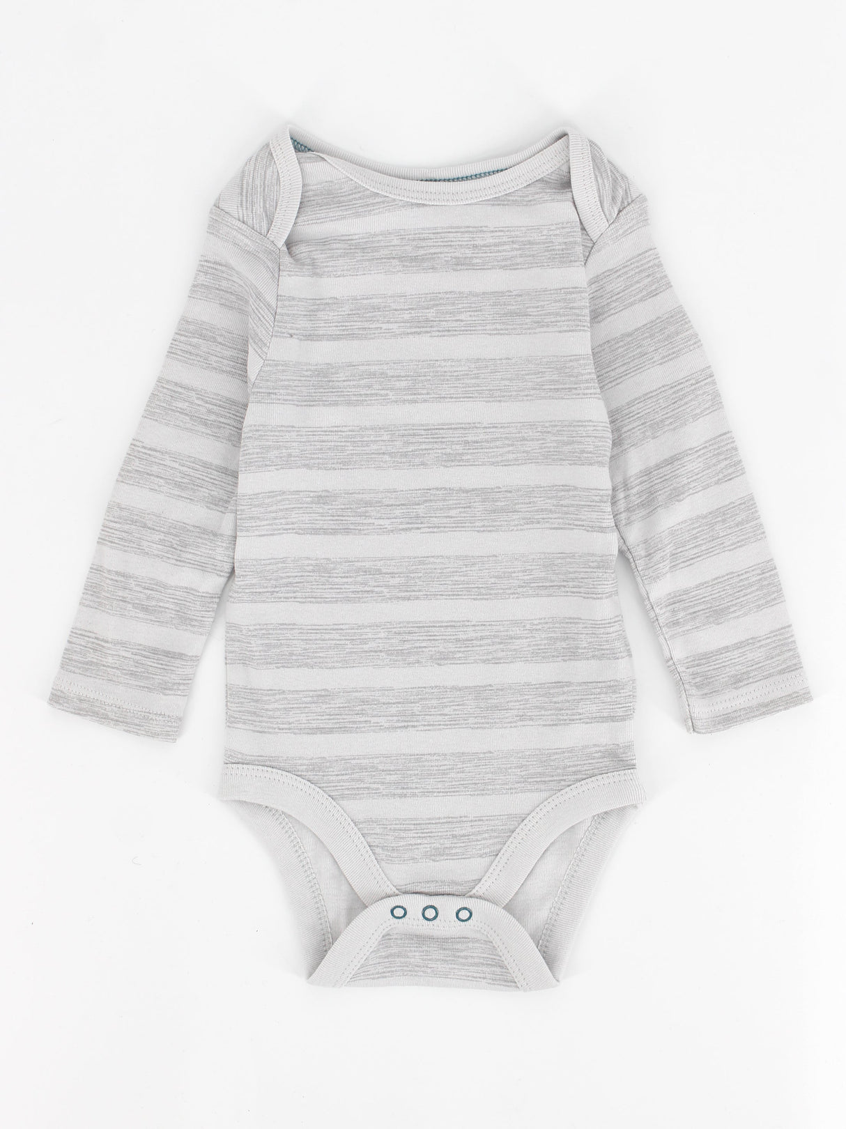 Image for Kids Boy's Striped Bodysuit,Light Grey