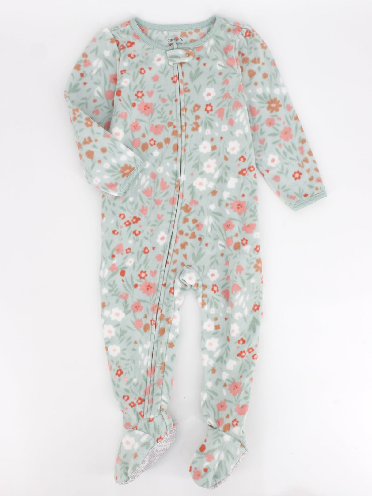 Image for Kids Girl's Floral Printed Jumpsuit,Mint