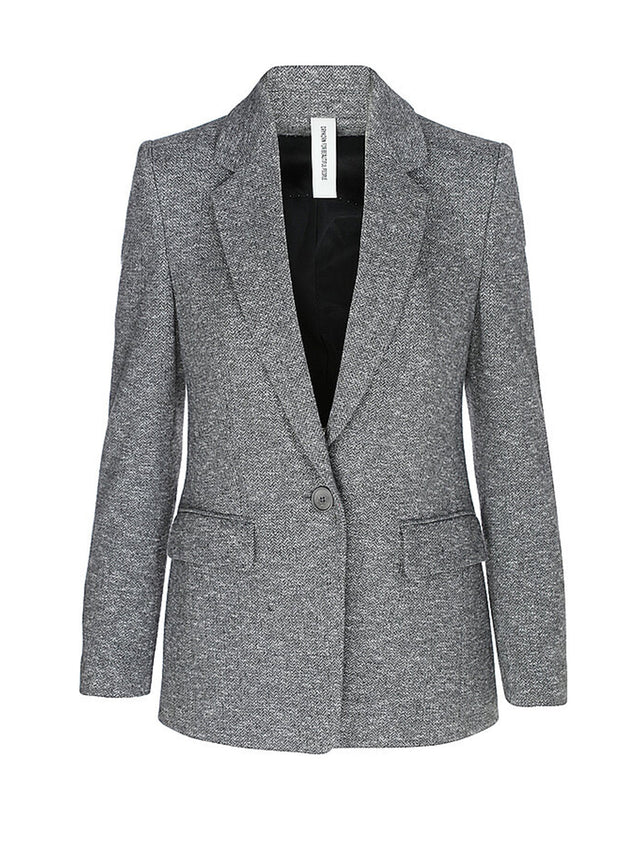 Image for Women's Textured Blazer,Grey