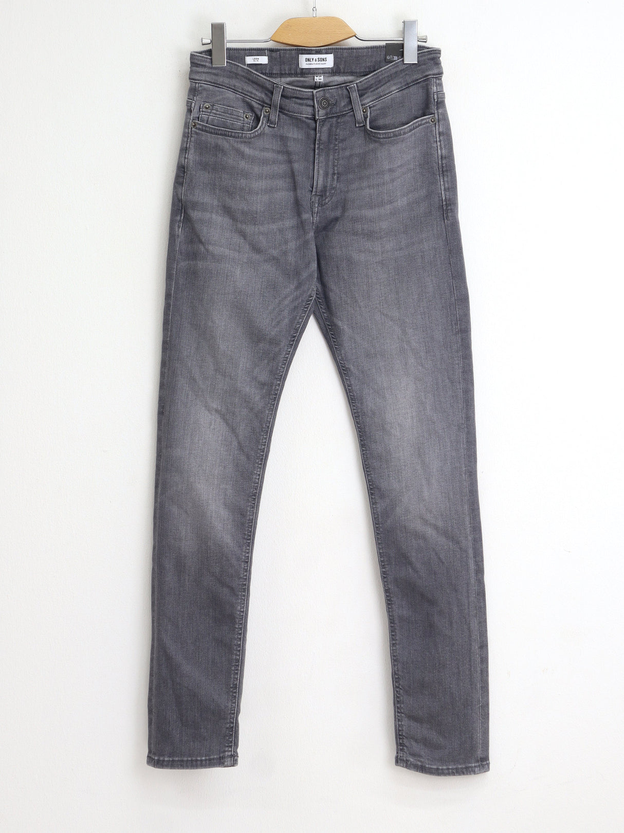 Image for Men's Washed Jeans,Grey