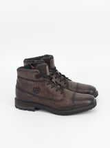 Image for Men's Leather Ankle Boots,Dark Brown