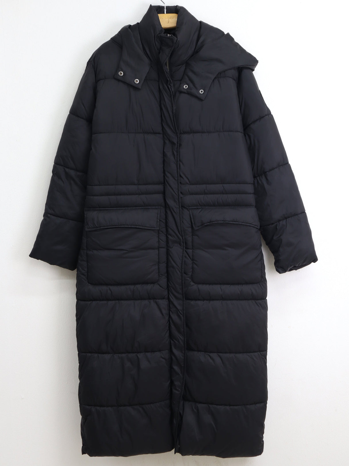 Image for Women's Plain Puffer Coat,Black