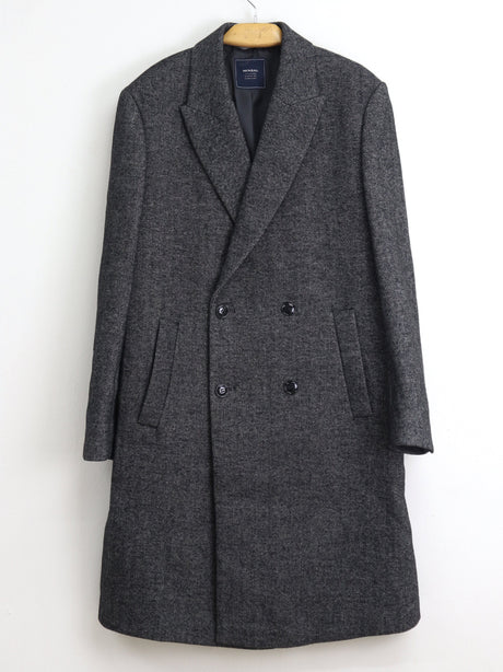 Image for Men's Textured Coat,Dark Grey