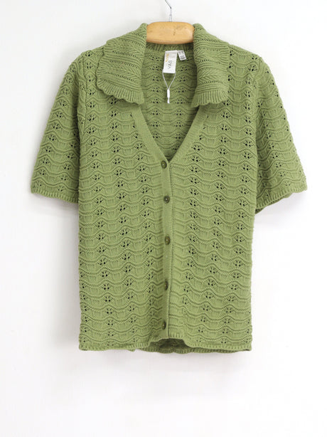 Image for Women's Textured Cardigan,Green