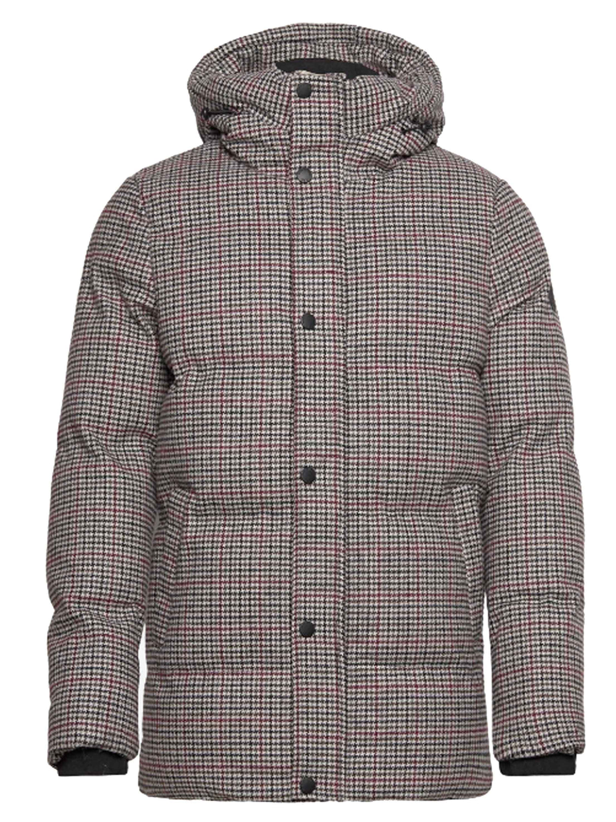 Men's Printed Puffer Jacket,Beige