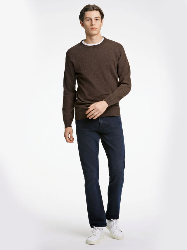 Image for Men's Plain Sweater,Dark Brown