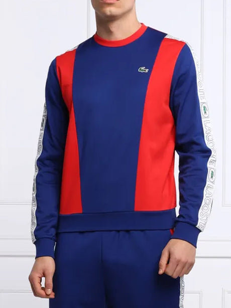 Image for Men's Colorblocked Sweatshirt,Blue/Red