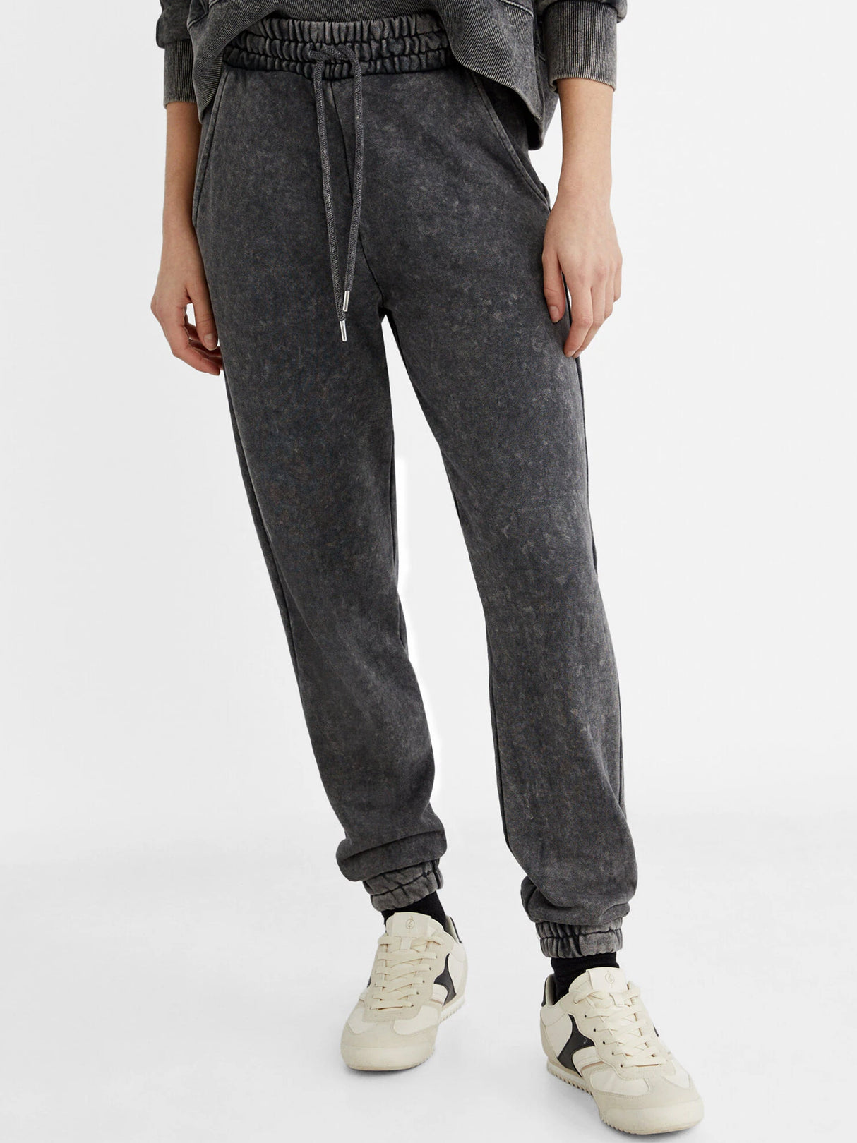 Image for Women's Plain Oversized Joggers,Grey