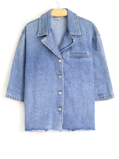 Image for Women's Washed Denim Jacket,Blue