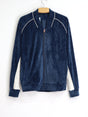 Image for Women's Colorblocked Velour Track Jacket,Blue