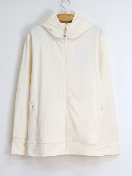 Image for Women's Plain Zipped Up Hoodie,Cream