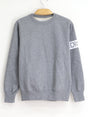 Image for Women's Sleeve Printed Sweatshirt,Grey