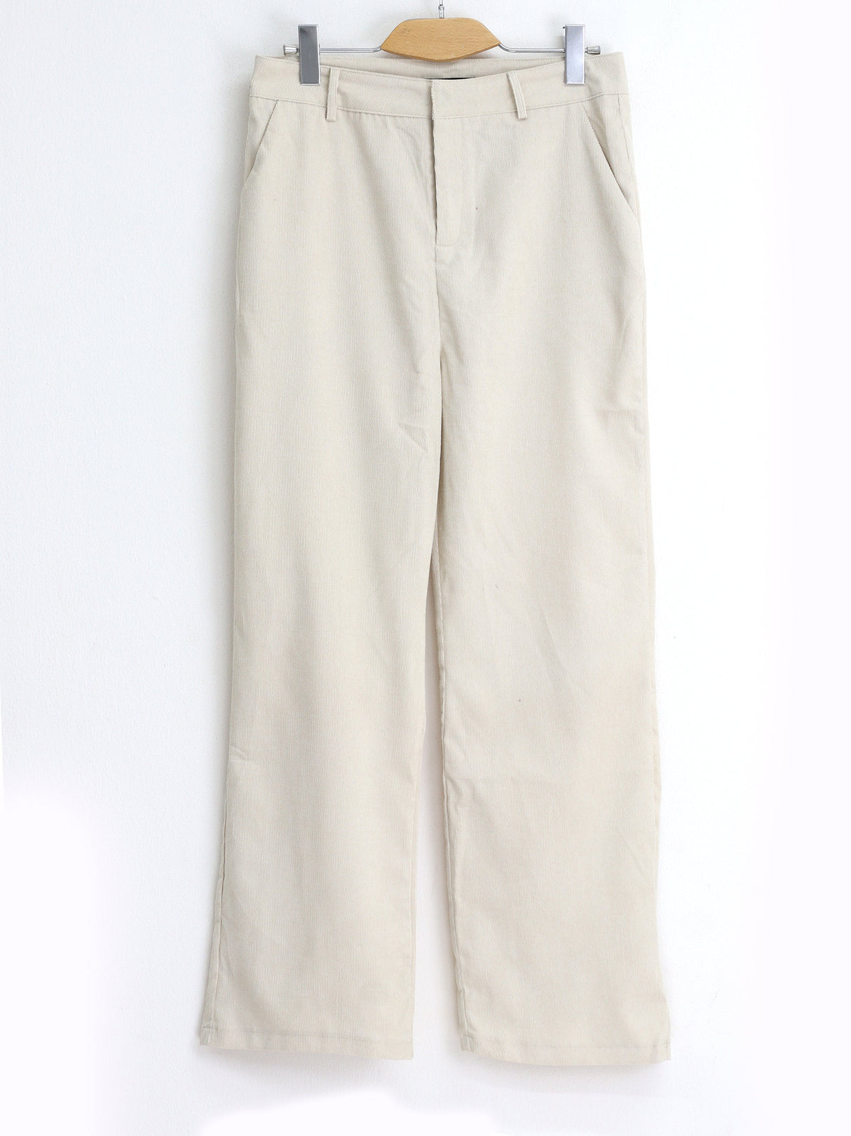 Image for Women's Plain Corduroy Pants,Cream