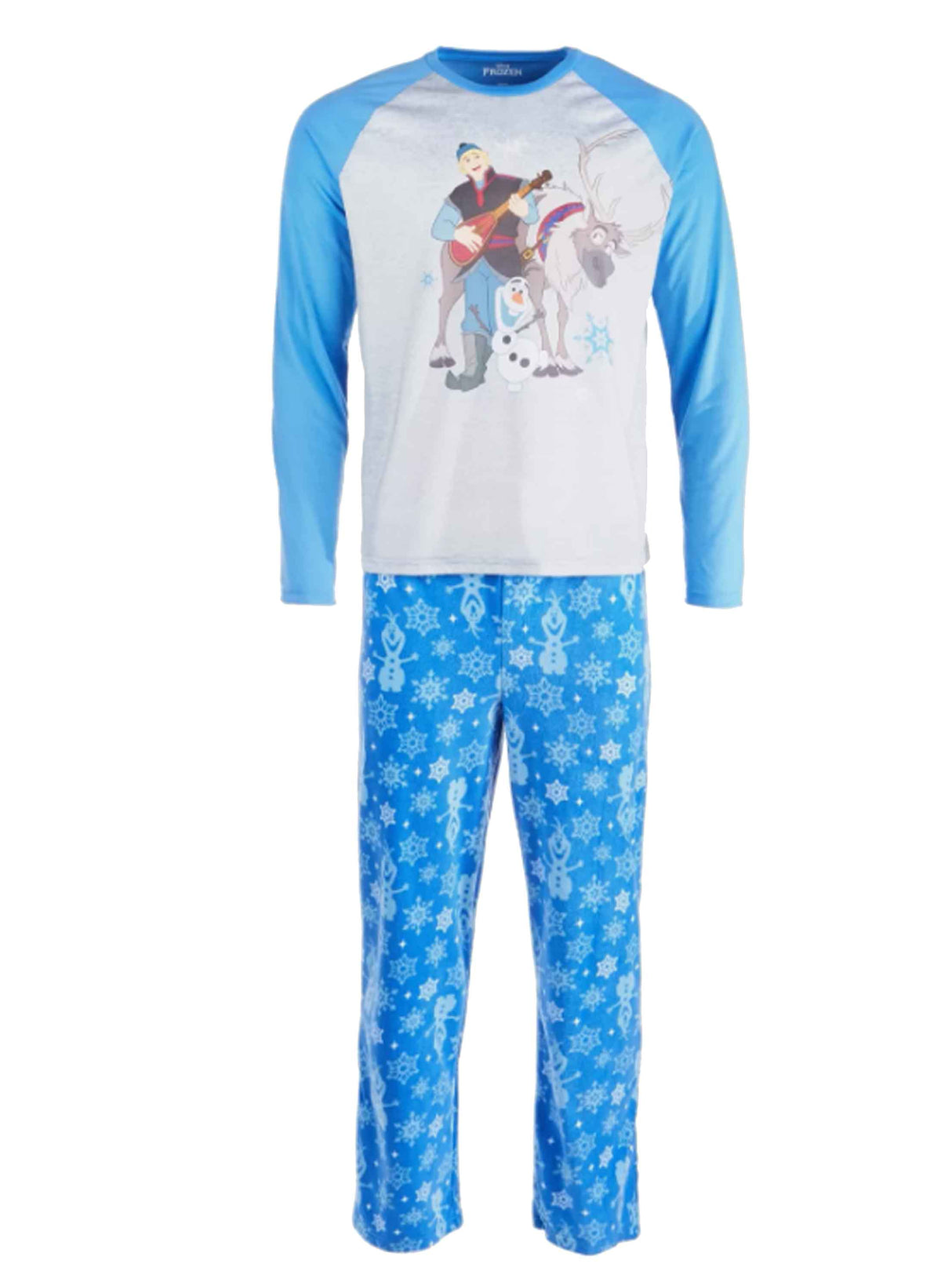 Kids Girl's 2 Pcs Graphic Printed Top & Bottom Sleepwear Set,Blue