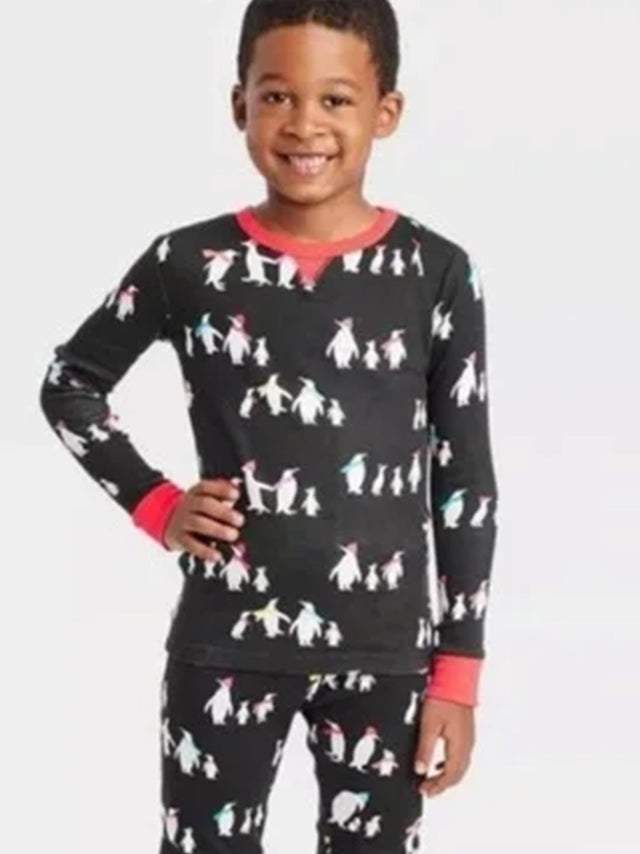 Image for Kids Boy's Graphic Printed Sleepwear Top,Black