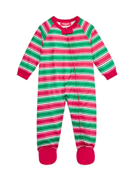 Image for Kids Girl's Striped Jumpsuit,Red/Green