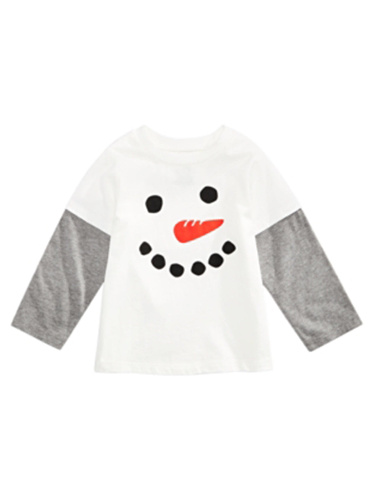 Image for Kids Boy's Graphic Printed Top,White/Grey