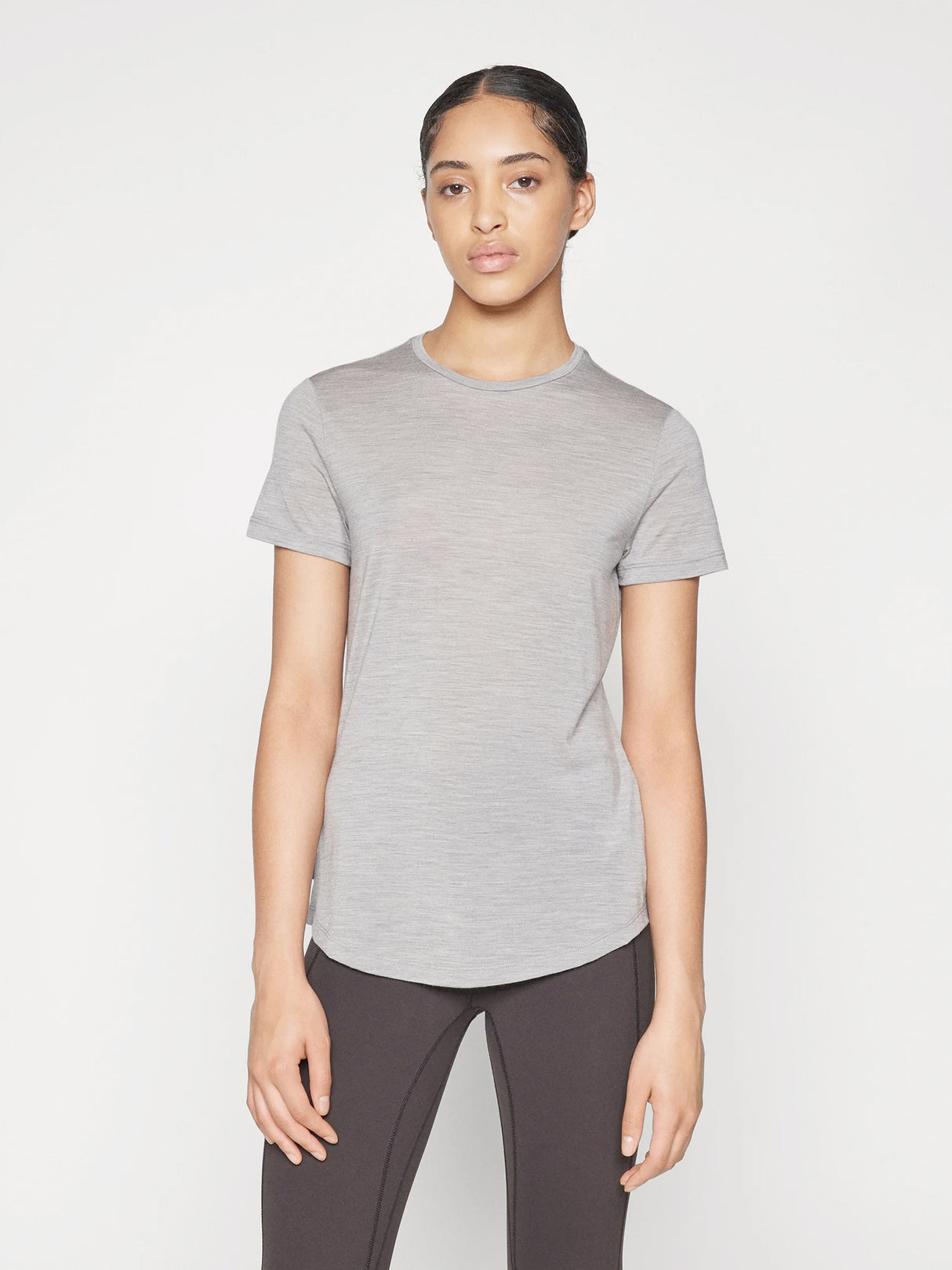 Women's Textured Sport Top,Light Grey