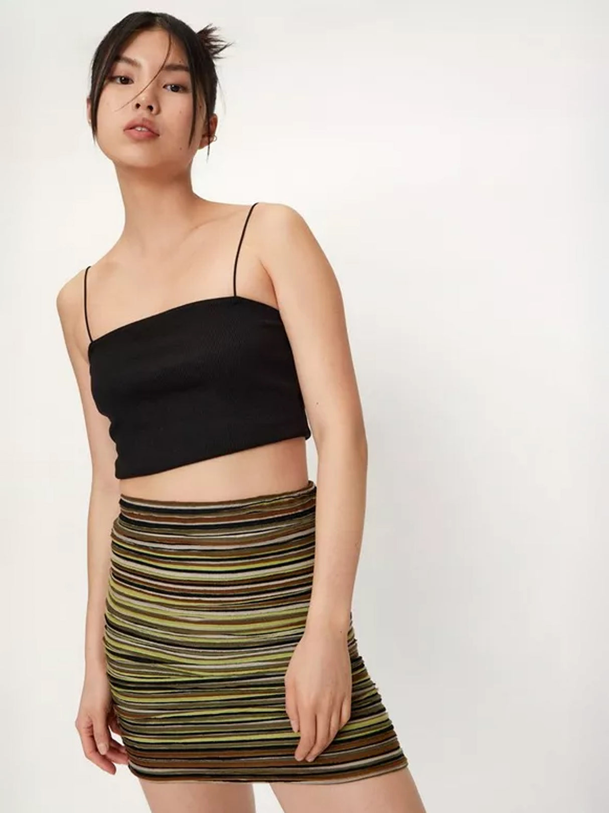 Women's Striped Space Dye Skirt,Multi