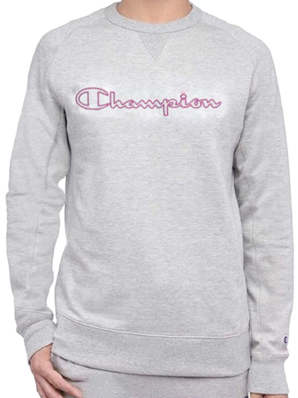 Men's Brand Logo Embroidered Sweatshirt,Light Grey