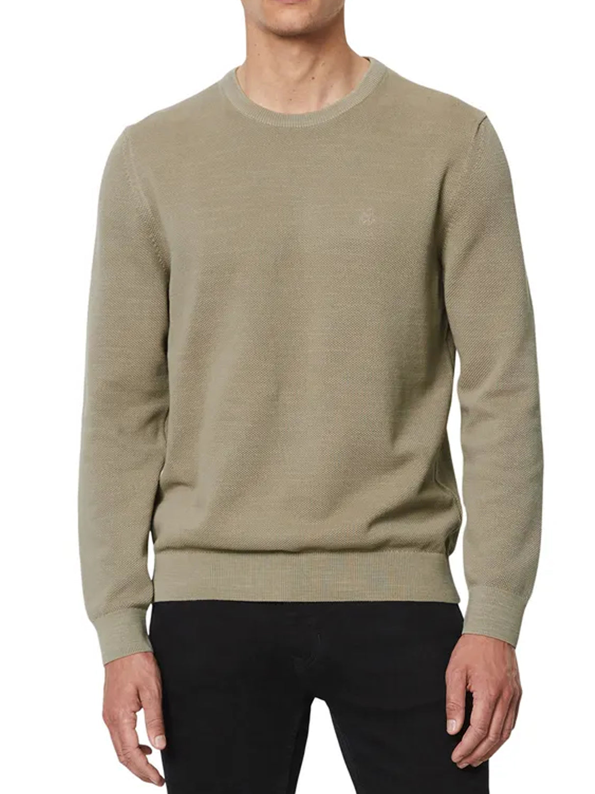 Men's Brand Logo Embroidered Sweater,Light Beige