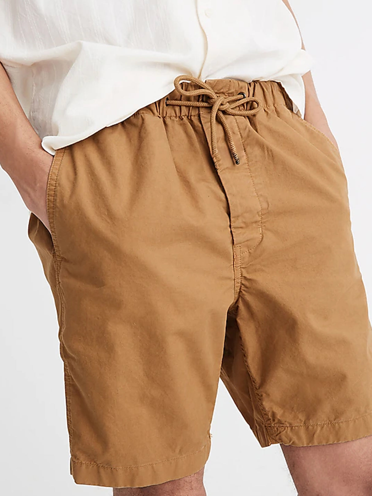 Men's Plain Solid Short,Brown