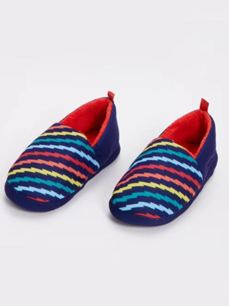 Image for Kids Boy's Printed Slippers,Navy