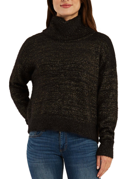 Image for Women's Lurex Sweater,Black