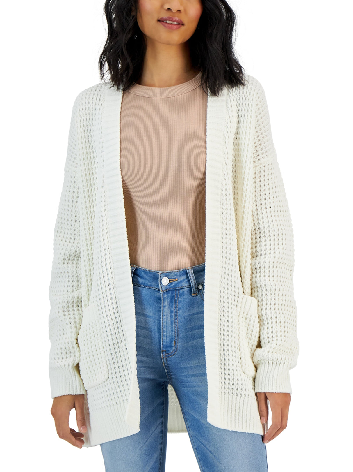 Womens Cardigan Chenille Sweater Cardigan Women's Textured