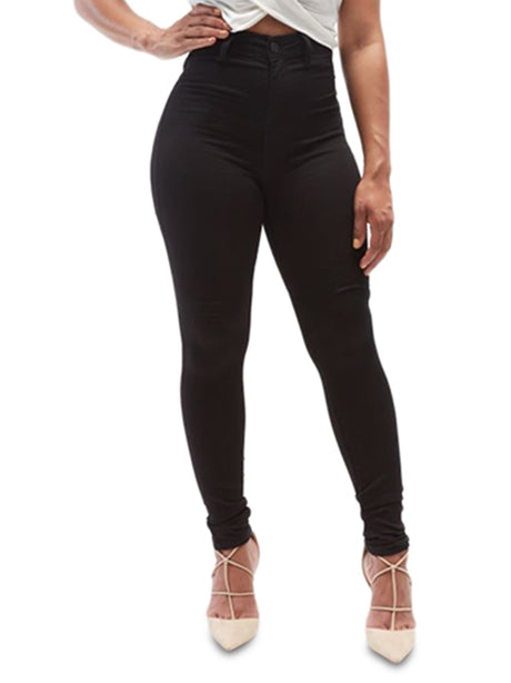 Image for Women's Plain Skinny Jeggings,Black