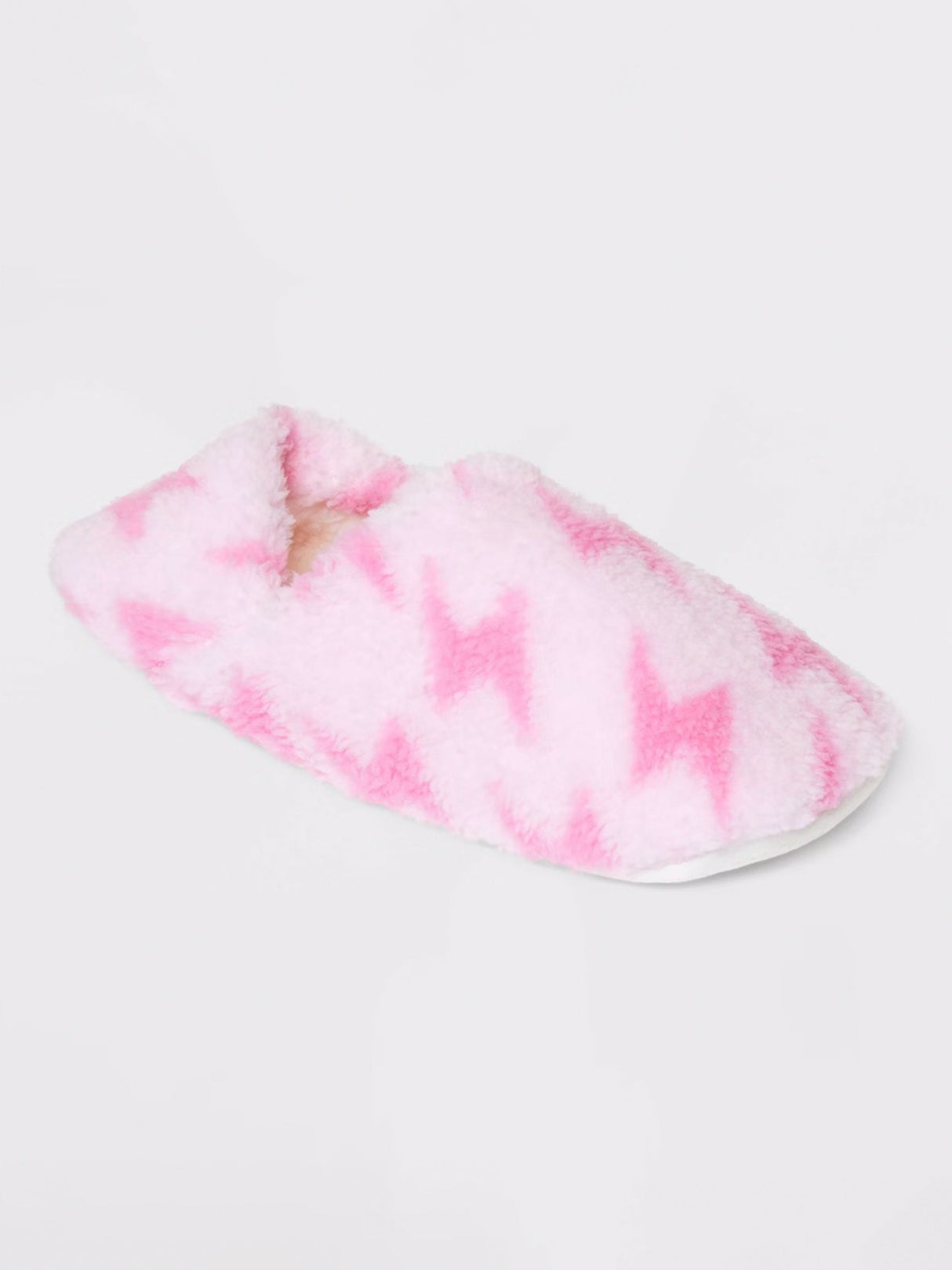 Image for Women's Printed Faux Fur Slippers,Pink