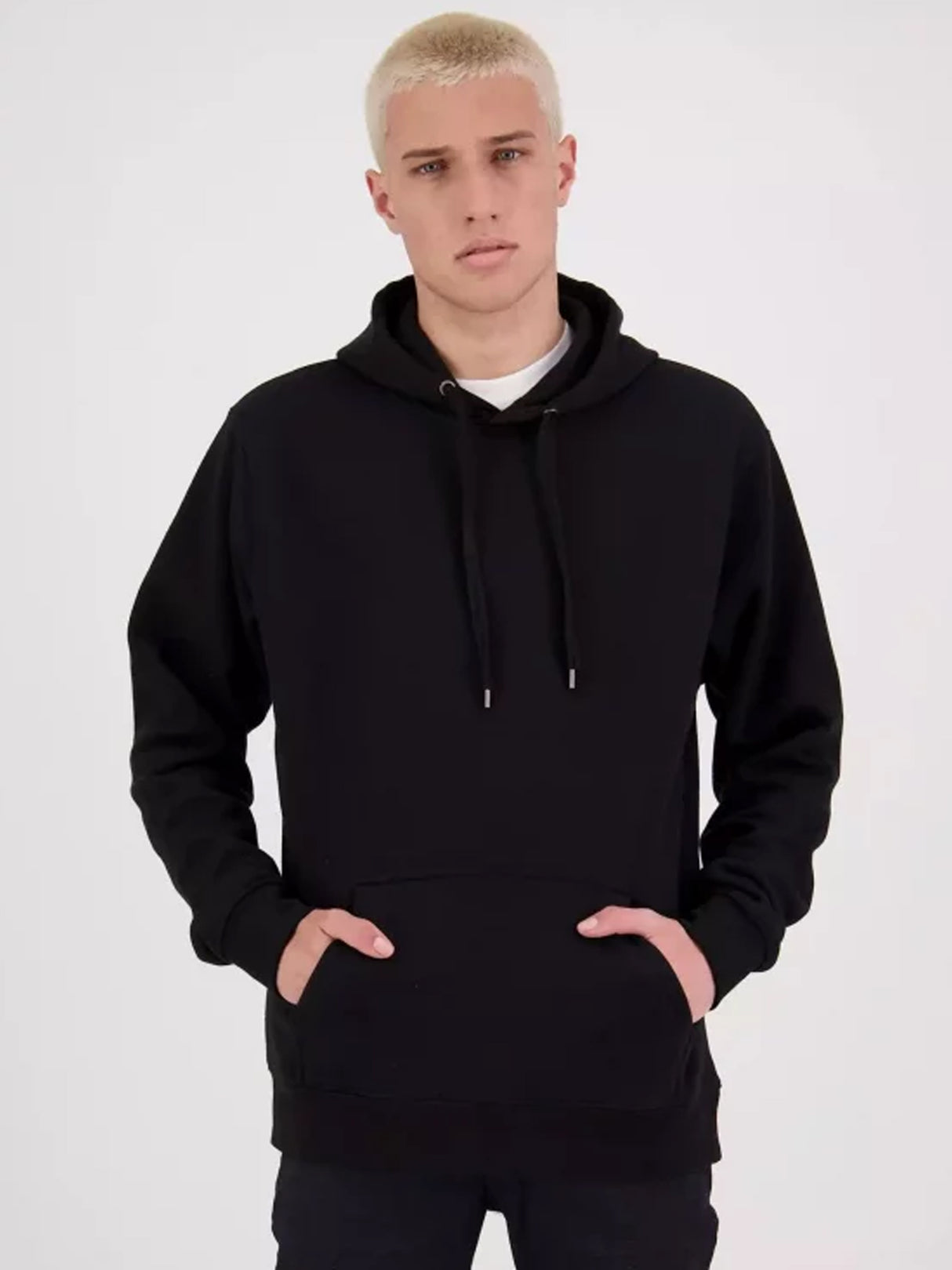 Men's Plain Hoodie,Black