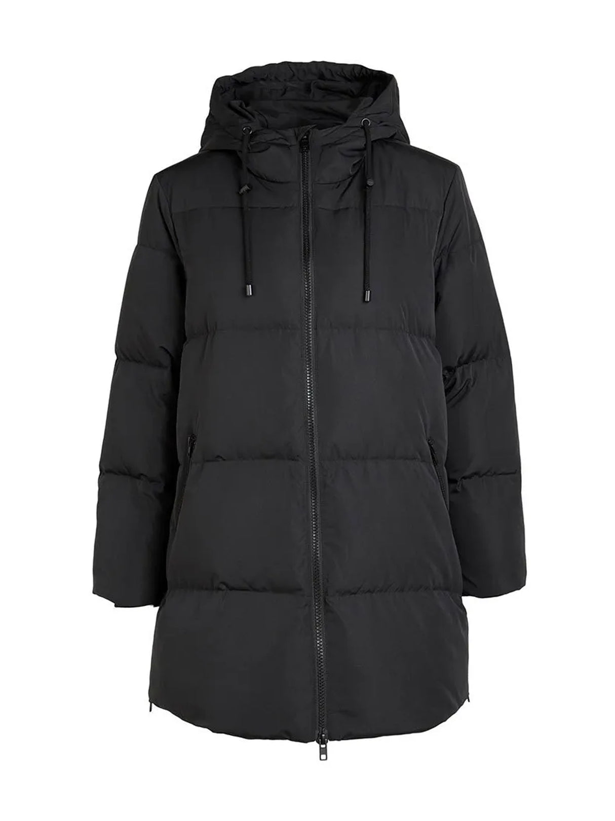 Men's Plain Puffer Jacket,Black