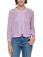 Image for Women's Open Stitch Cardigan,Light Purple