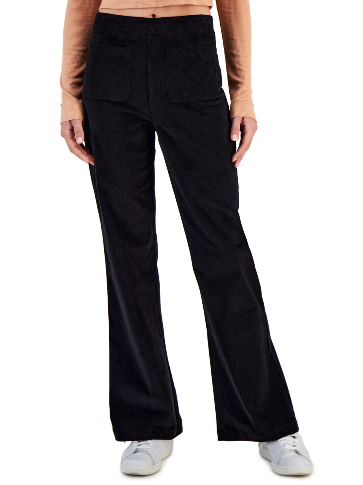 Image for Women's Corduroy Flare Pants,Black