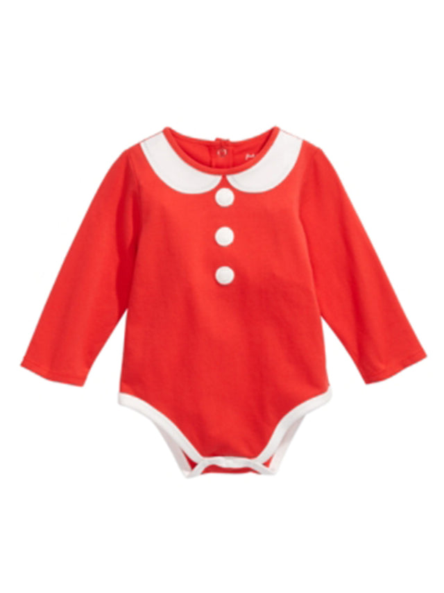 Image for Kids Girl's Christmas Bodysuit,Red