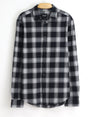 Image for Men's Plaid Buttons Up Shirt,Black