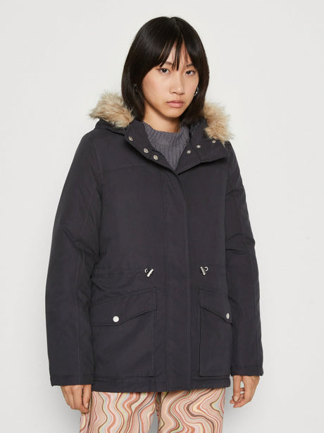 Image for Women's Plain Parka Jacket,Navy