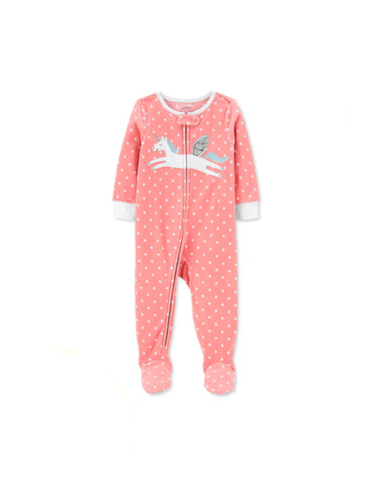 Image for Kids Girl's Graphic Embroidered Polka Dots Jumpsuit,Pink