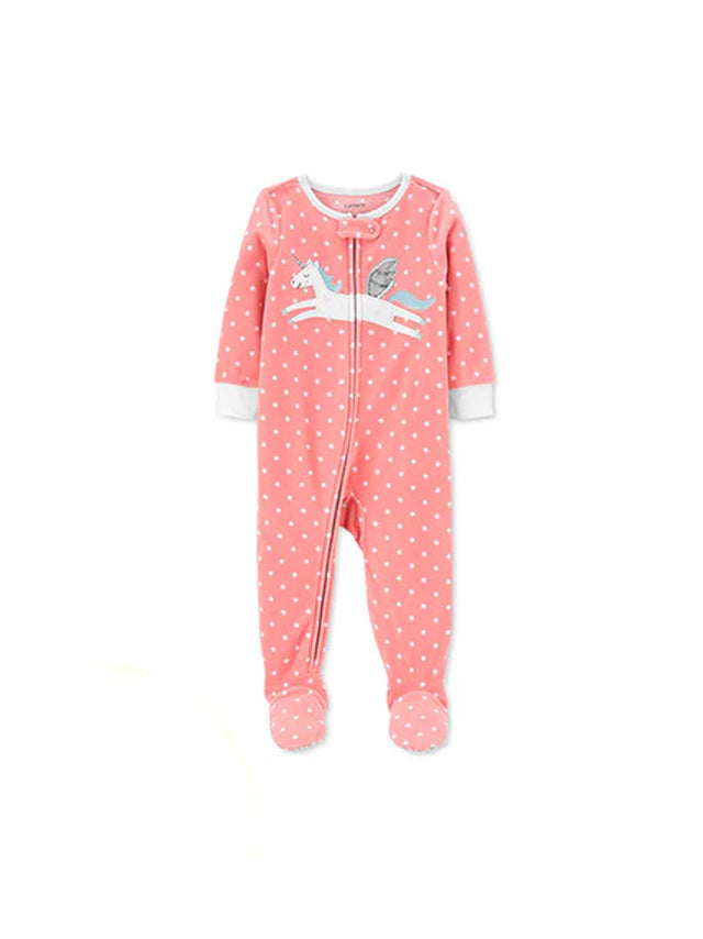 Image for Kids Girl's Graphic Embroidered Polka Dots Jumpsuit,Pink