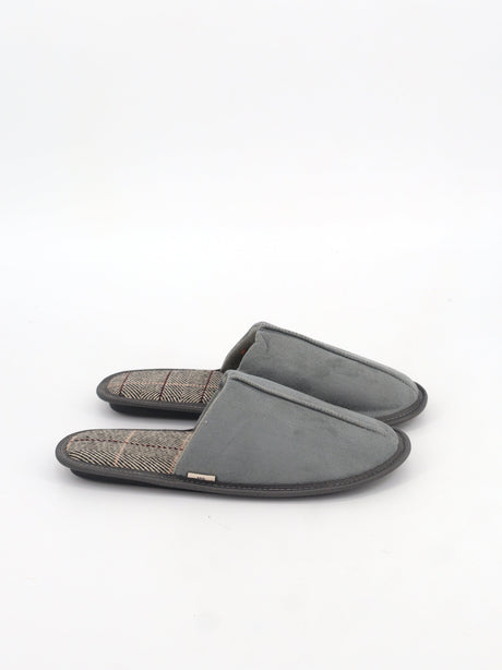 Image for Men's Plain Slippers,Grey