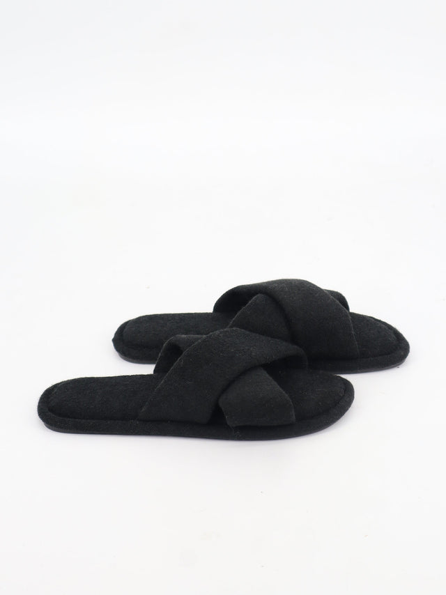 Image for Women's Plain Slippers,Black