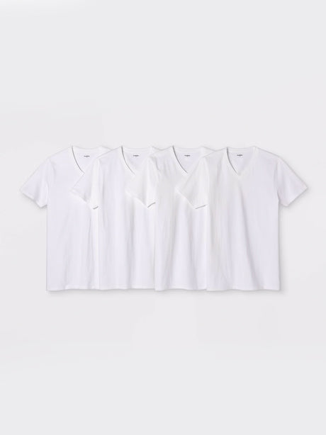 Image for Men's 4 Pack Plain T-Shirt Set,White