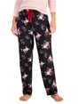 Image for Women's Floral Printed Sleepwear Pants,Black