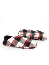 Image for Women's Plaid Faux Fur Slippers,Multi