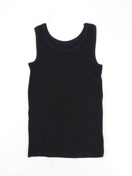 Image for Kids Boy's Plain Underwear Tank Top,Black