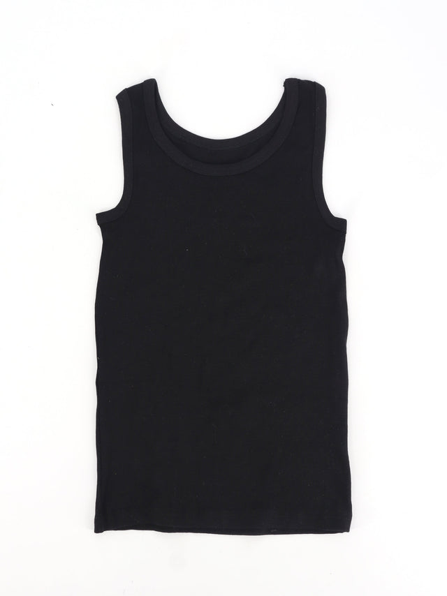 Image for Kids Boy's Plain Underwear Tank Top,Black