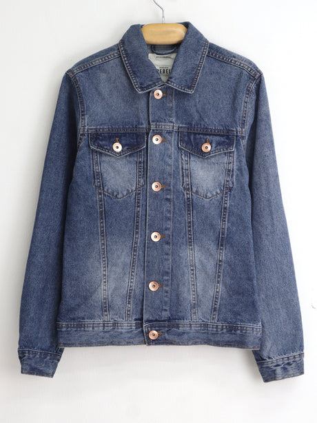 Image for Women's Washed Denim Jacket,Blue